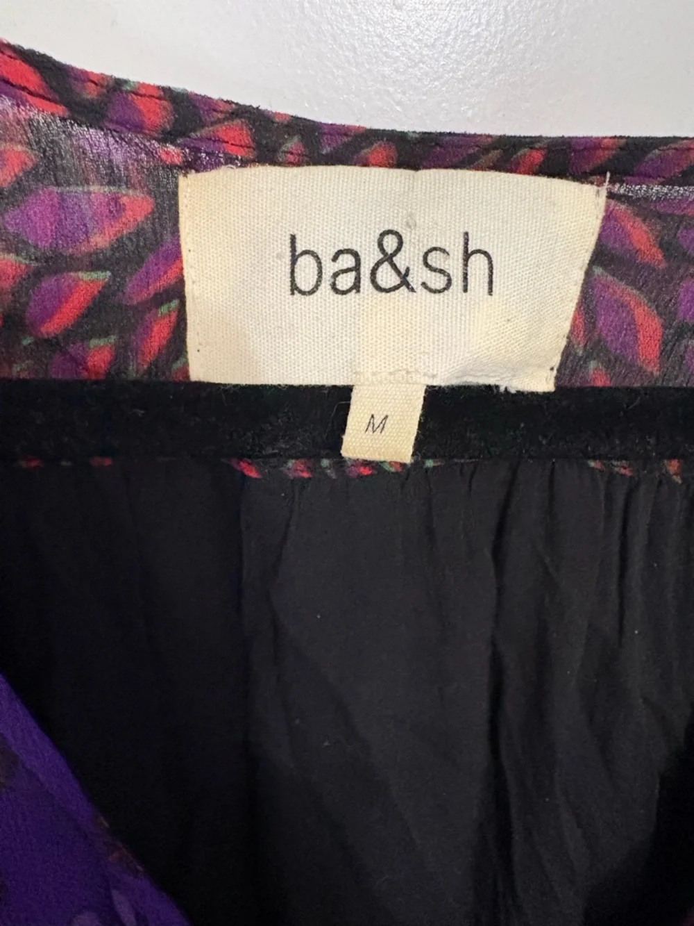 Purple Printed V-Neck Tiered Midi Dress - Picture 3 of 10